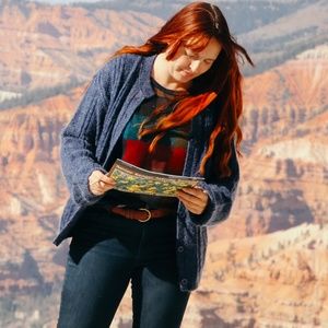 Vintage 80s LL Bean XL Knit Mohair Wool Sweater